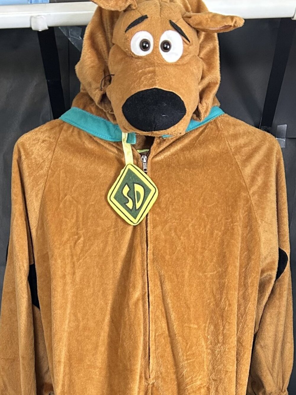 Scooby-Doo Adult Unisex Costume Medium Men Women Hooded Jumpsuit